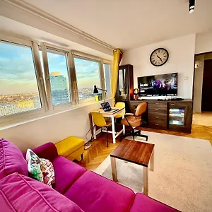  Apartament Super Yellow 2x Metro Fast Wifi 1 Gbs Netflix Panorama Miasta